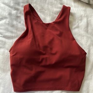 Red Crimson Athleta Crop Top